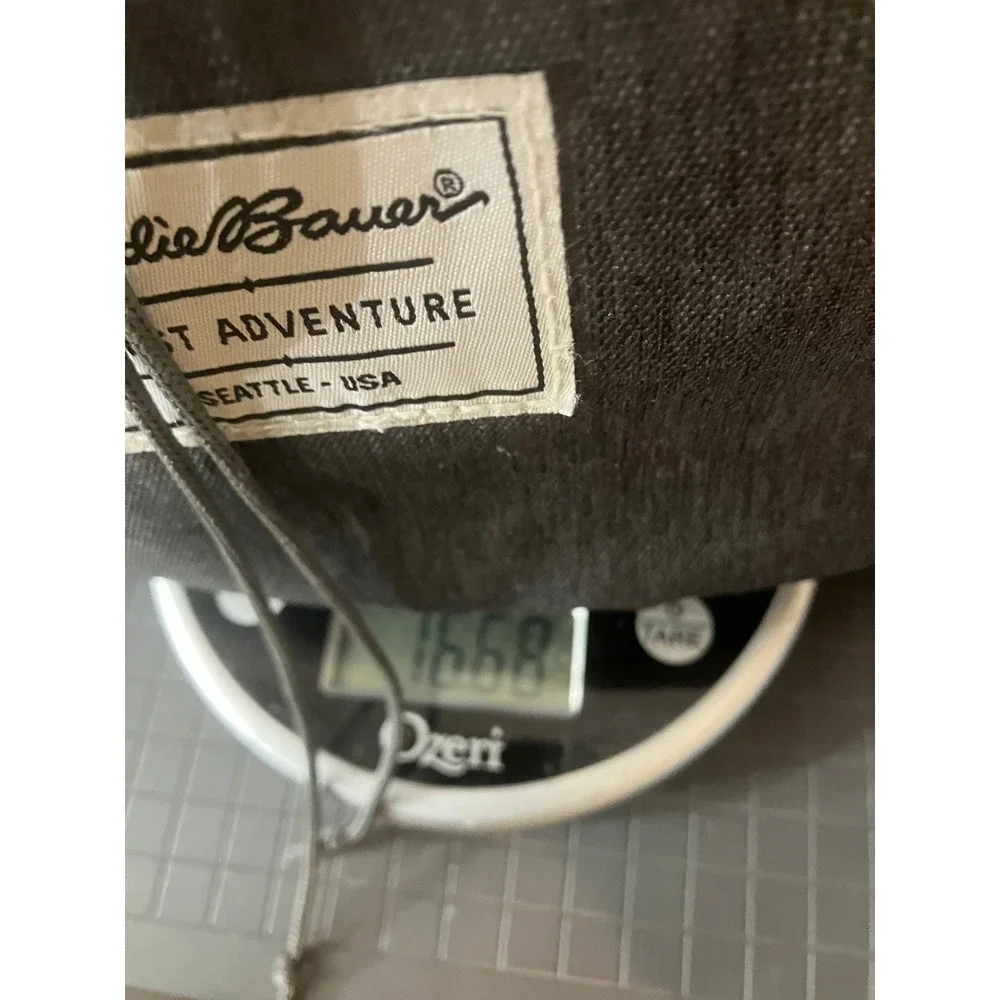 Eddie Bauer First Adventure Gray Diaper Backpack Insulated Pocket Heritage Style